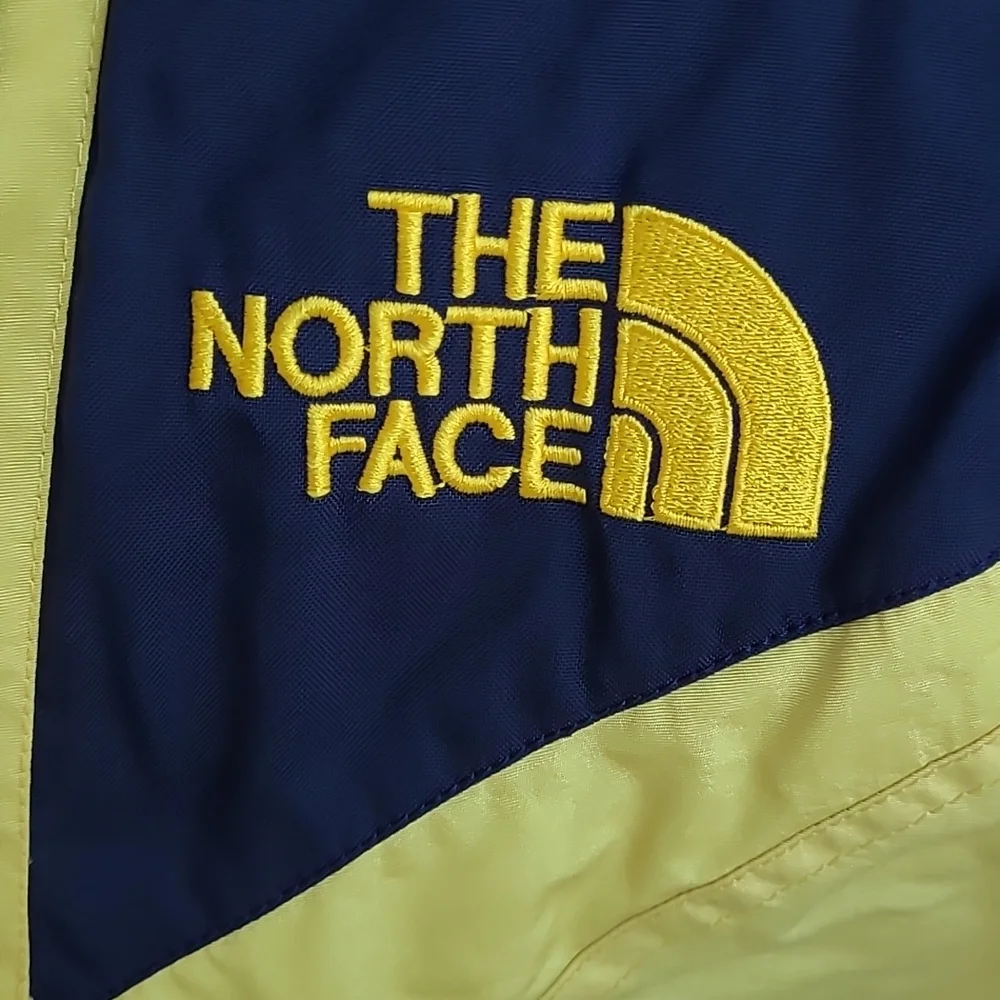 THE NORTH‎ FACE Yellow Black Nylon Mens Sz Large Jacket Coat 90s VTG TNF